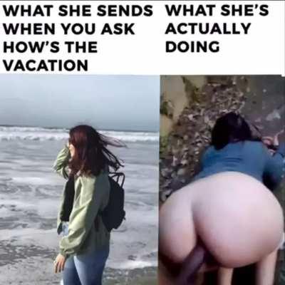 When she’s says it just a “class trip.”