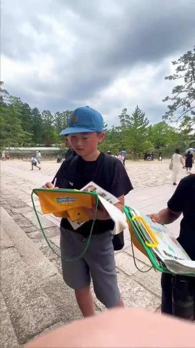 Japnese kids doing their assignment