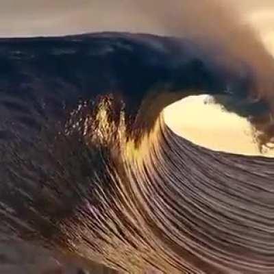 Waves touching clouds