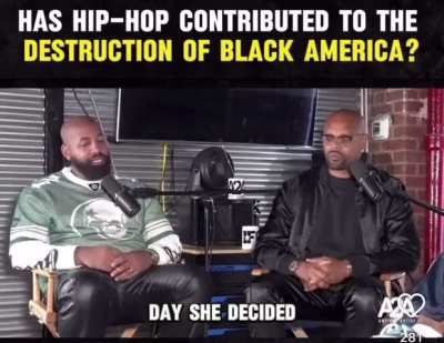 Jim jones and Rashad have a conversation about Hiphop being destructive