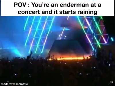 “Blame it on the rain yeah!”