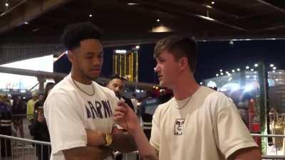 [Highlight] Anfernee Simons gives an interesting answer to a very interesting question.