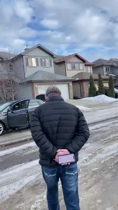 Crazy guy brings a megaphone to publicly “shame me” in front of my neighbours 🤦‍♂️🤣