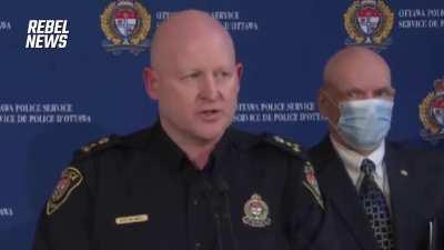 Ottawa Police Chief says even if protesters “retreat and go home”, they’ll be hunted and punished. Meaning they have ZERO incentive to leave. Because cowering won’t save them.