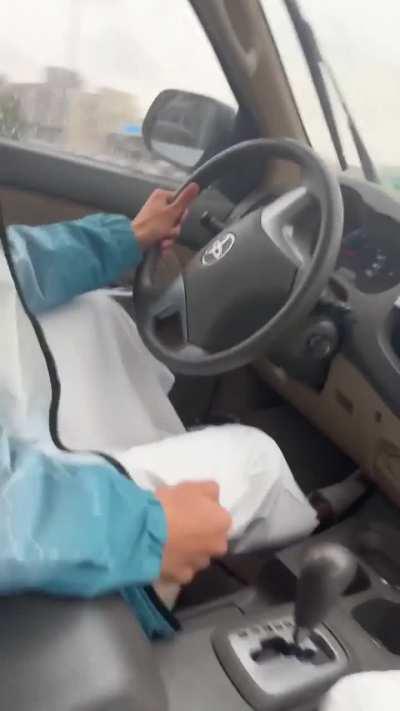 Showing off drifting skills in your parents car