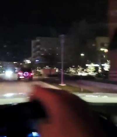 Average redditor drives around a major protesting site