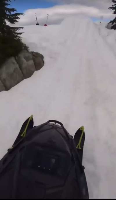 Snowmobile jump
