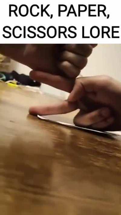 Rock, Paper, Scissors lore bruh