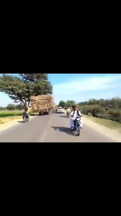 Guy crashes into camera head on