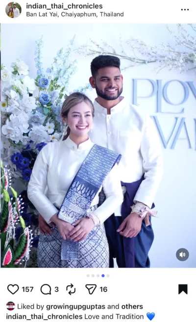 Indian man and his Thai wife 🇮🇳 🇹🇭 IMAF