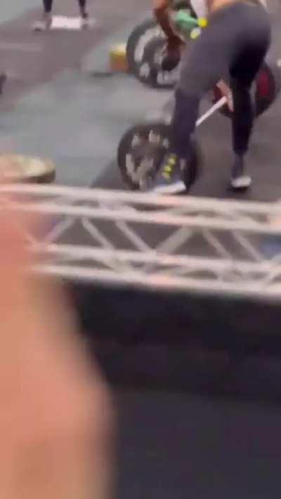 Close call in the gym