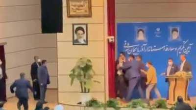 A military man slapped Iran's East Azerbaijan governor in the face, 23 Oct. 2021