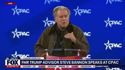 Steve Bannon did a Seig Heil on stage at CPAC