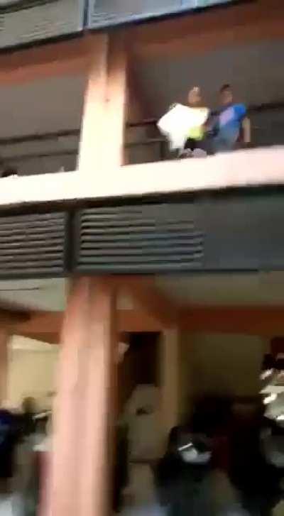 Plastic bag parachute