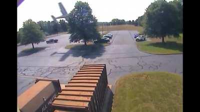 He Want Landing Right Over Parking Area