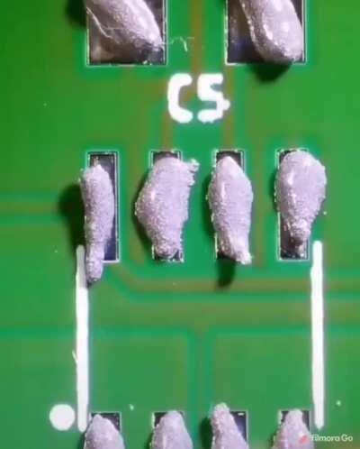 Soldering a circuit board