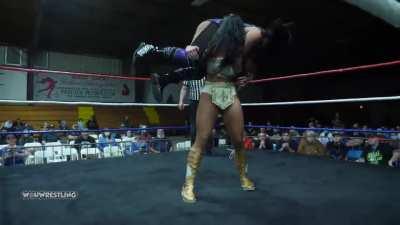 Deonna Purrazzo fireman carried by Megan Bayne