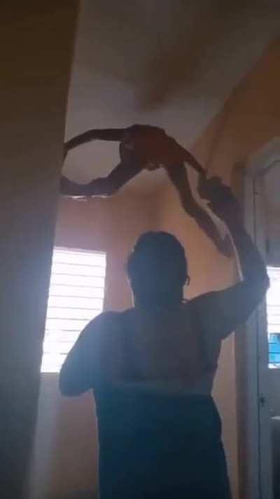 To escape a spanking