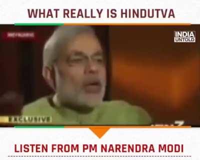Hindutva doesn't mean 