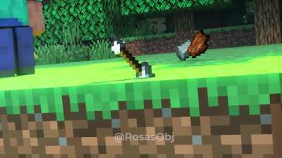 I made an animation inspired by that Minecraft wallpaper