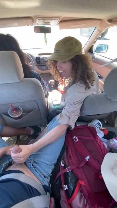 in front of her mom lol