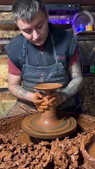 His pottery skills