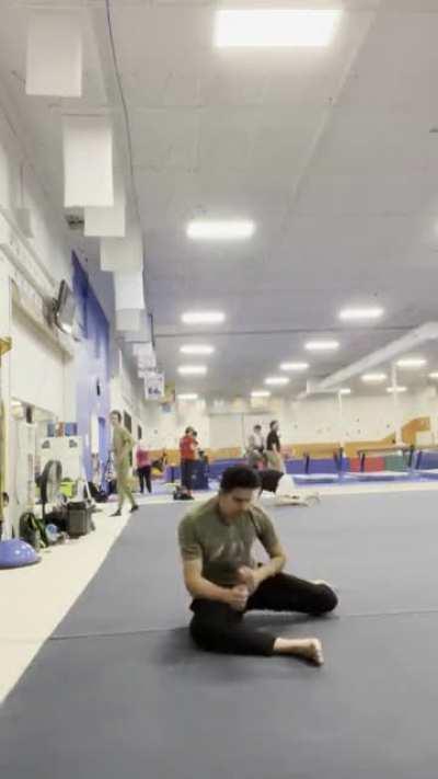 Ok question, is this a weird way to get up from falling?