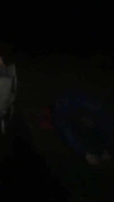 We threw an axe bottle in the bon fire, we’re stupid