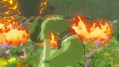 So turns out this lady is even more scary when you add fire