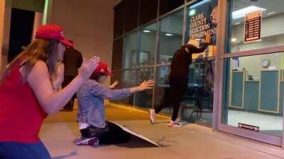 People praying for Trump to win