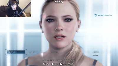 Supertf Perfectly cut scream in Detroit Become Human After Get Baited