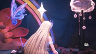 Nikki moonwalking at the soiree