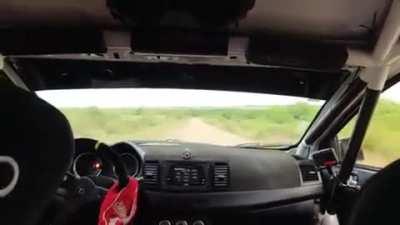 Rally car's breaks stop working