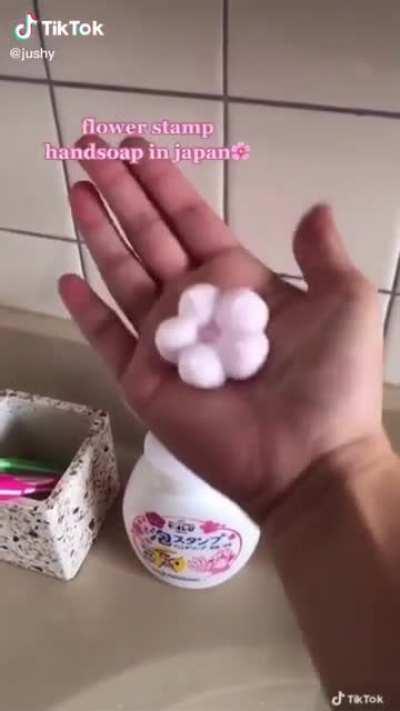 flower stamp handsoap