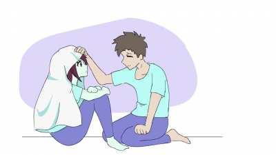 Minecraft anime: Zombie head pat