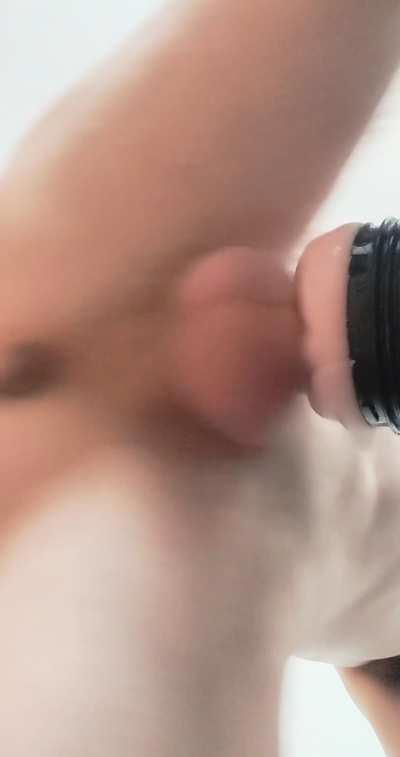 Play with my balls while I cum