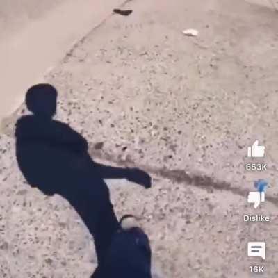 lady stops mid road and cyclists does this