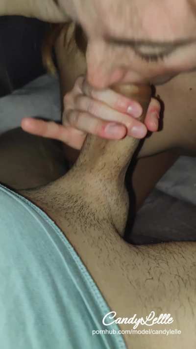 I suck his cock until I'm exhausted!!