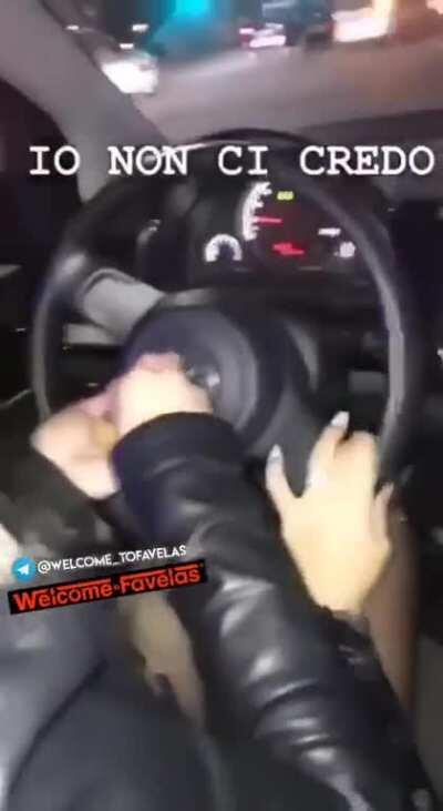 3 girls 1 steering wheel