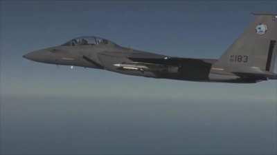 F-15 'Silent Eagle' launching an AMRAAM from its internal weapons bay