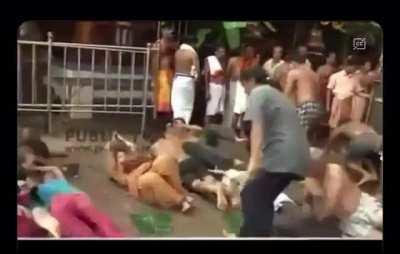 Hindu left over food disposal “Made Snana festival”