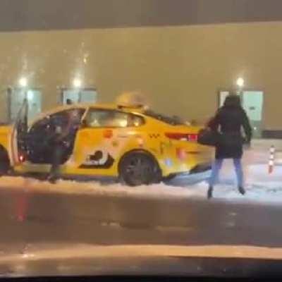 Doesn't matter how cute you are, never kick a man car