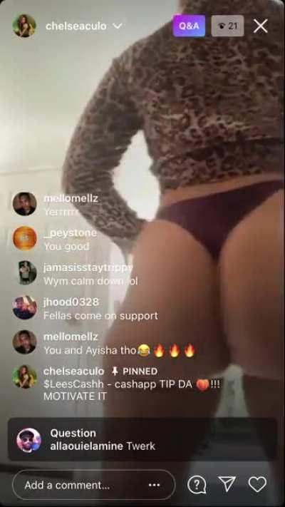 Chelseaculo ass clap😳