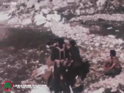 Footage from the Battle of Zahle during the Lebanese Civil War