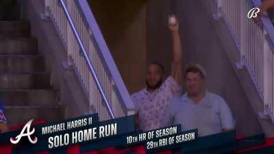 [Highlight] [Highlight] Michael Harris II gives the Braves the lead back with a solo homer.