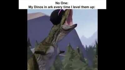 *Happy Dino Noises*