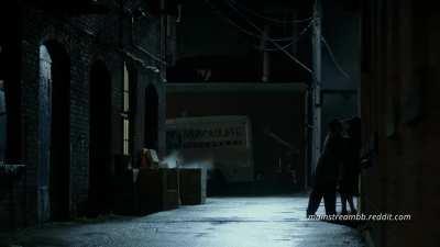 Jodi Balfour Knees a Man in the Balls Then Apologizes to Him in Bomb Girls Facing the Enemy (2014)