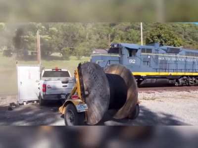 We got a train crash folks! 