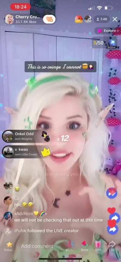 Extremely disturbing new Tik Tok Trend... ~30k people watch and Buy/Send 