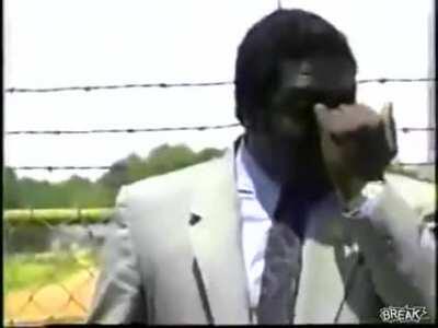 Reporter accidentally swallows a bug and freaks out on air